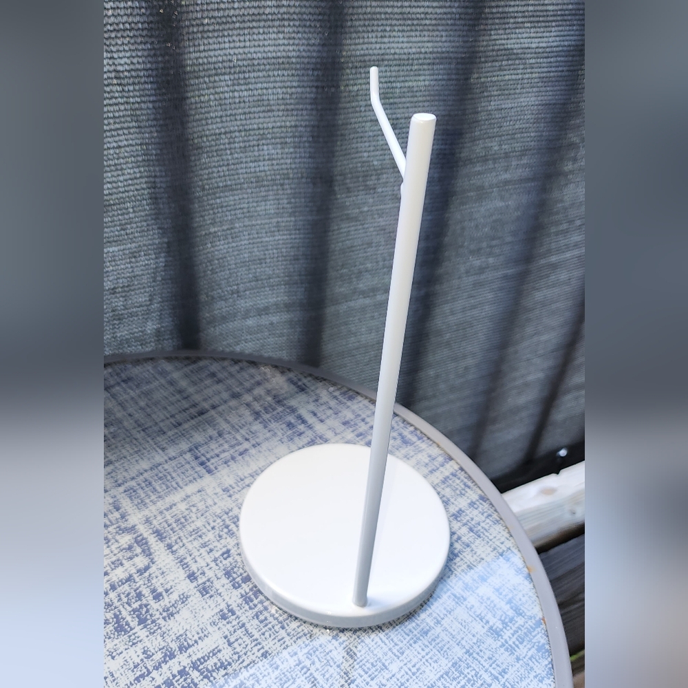 New Clear Acrylic & White Metal Headphones Or Handbag Display Stands - Picture 3 of 3